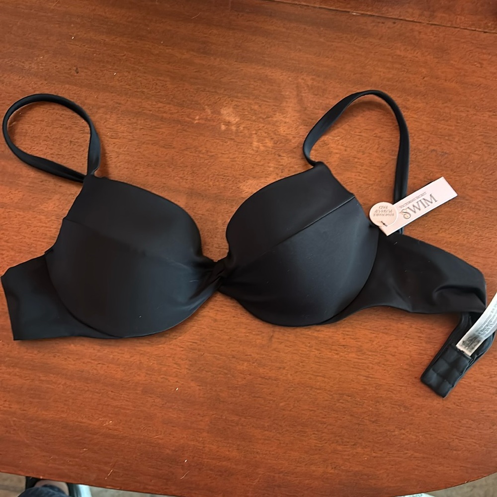Victoria’s Secret Swim- brand new solid black bikini top